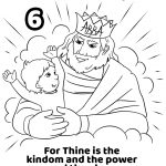 For Thine Is The Kingdom And The Power And The Glory Forever, Amen   Free Printable Lord's Prayer Coloring Pages