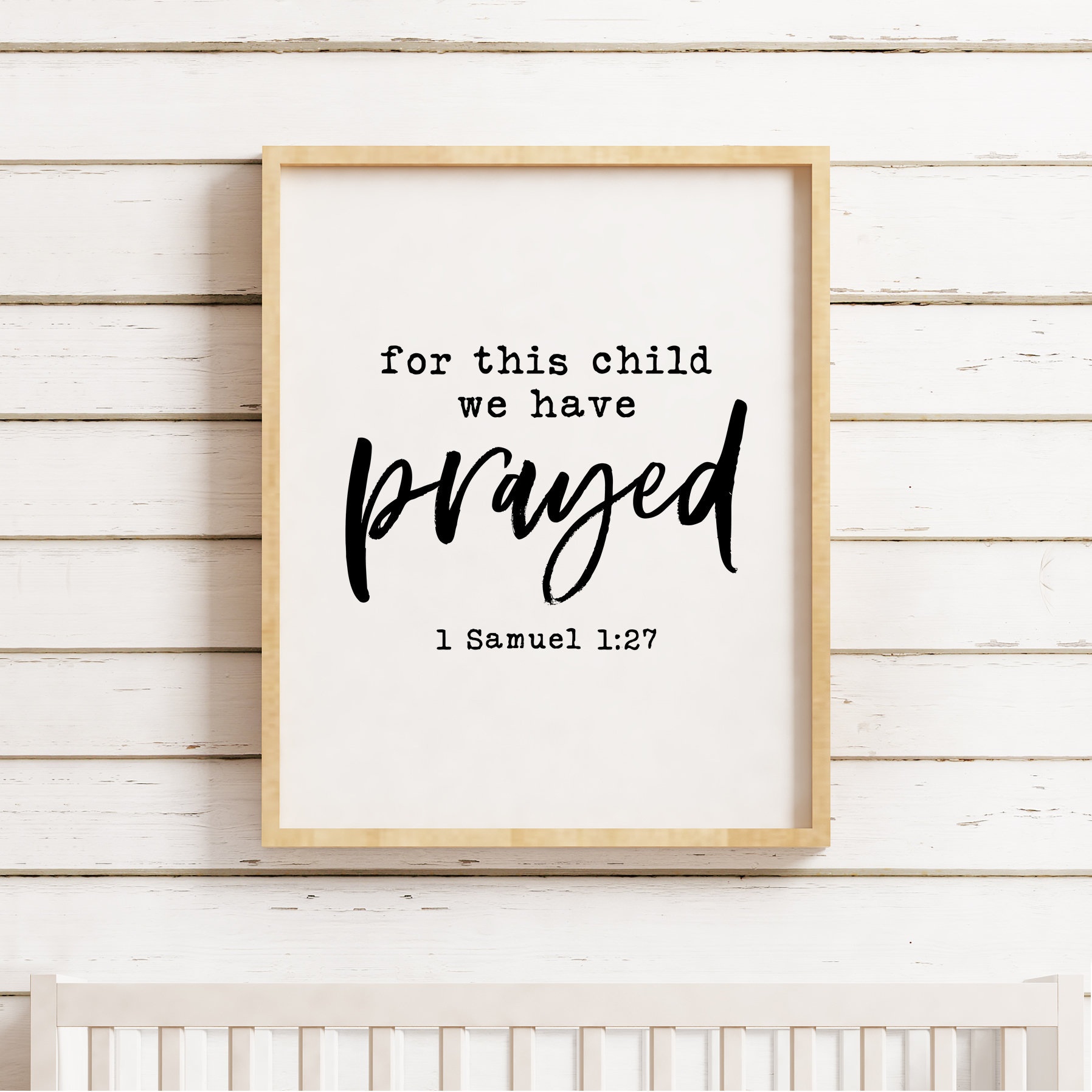 For This Child We Have Prayed Printable, 1 Samuel 1:27, Bible Verse - For This Child We Have Prayed Free Printable