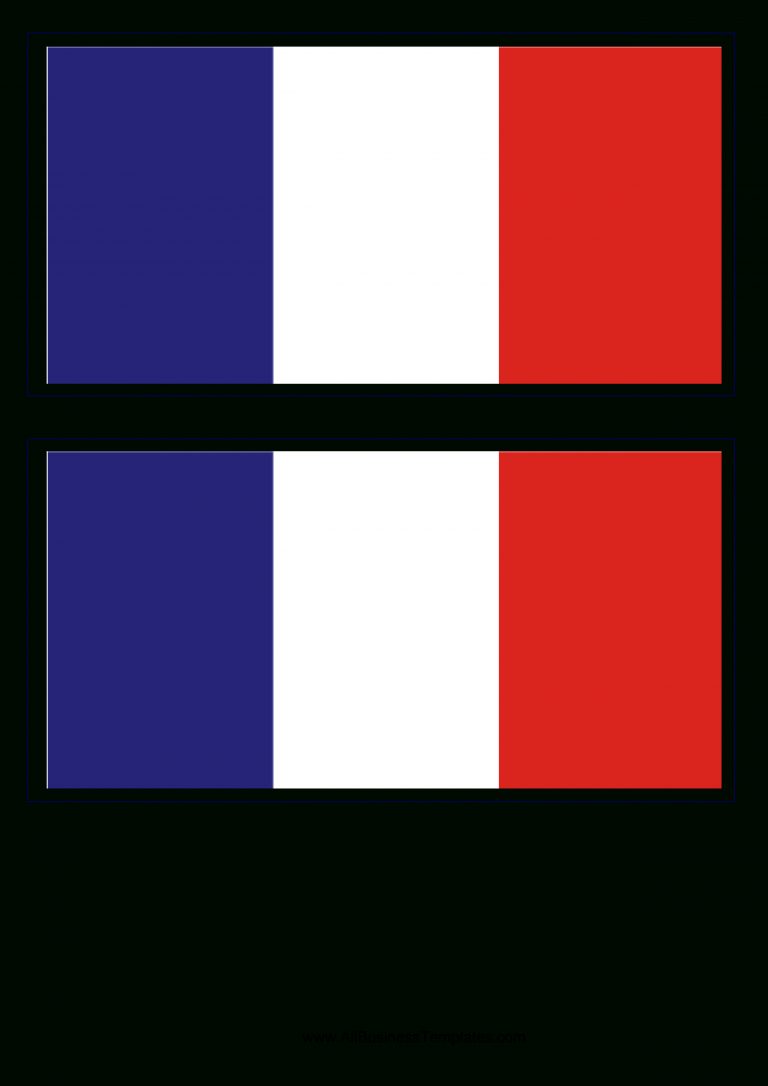 France Flag - Download This Free Printable French Flag Template A4 ...