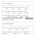 Free 2Nd Grade Daily Language Worksheets   Free Printable 4Th Grade Morning Work