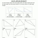 Free 4Th Grade Math Worksheets Triangle Classification 1 | Geometry   Free Printable Fun Math Worksheets For 4Th Grade