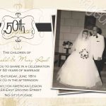 Free 60Th Anniversary Invitation Templates | David And Shirley 50Th   Free Printable 60Th Wedding Anniversary Invitations