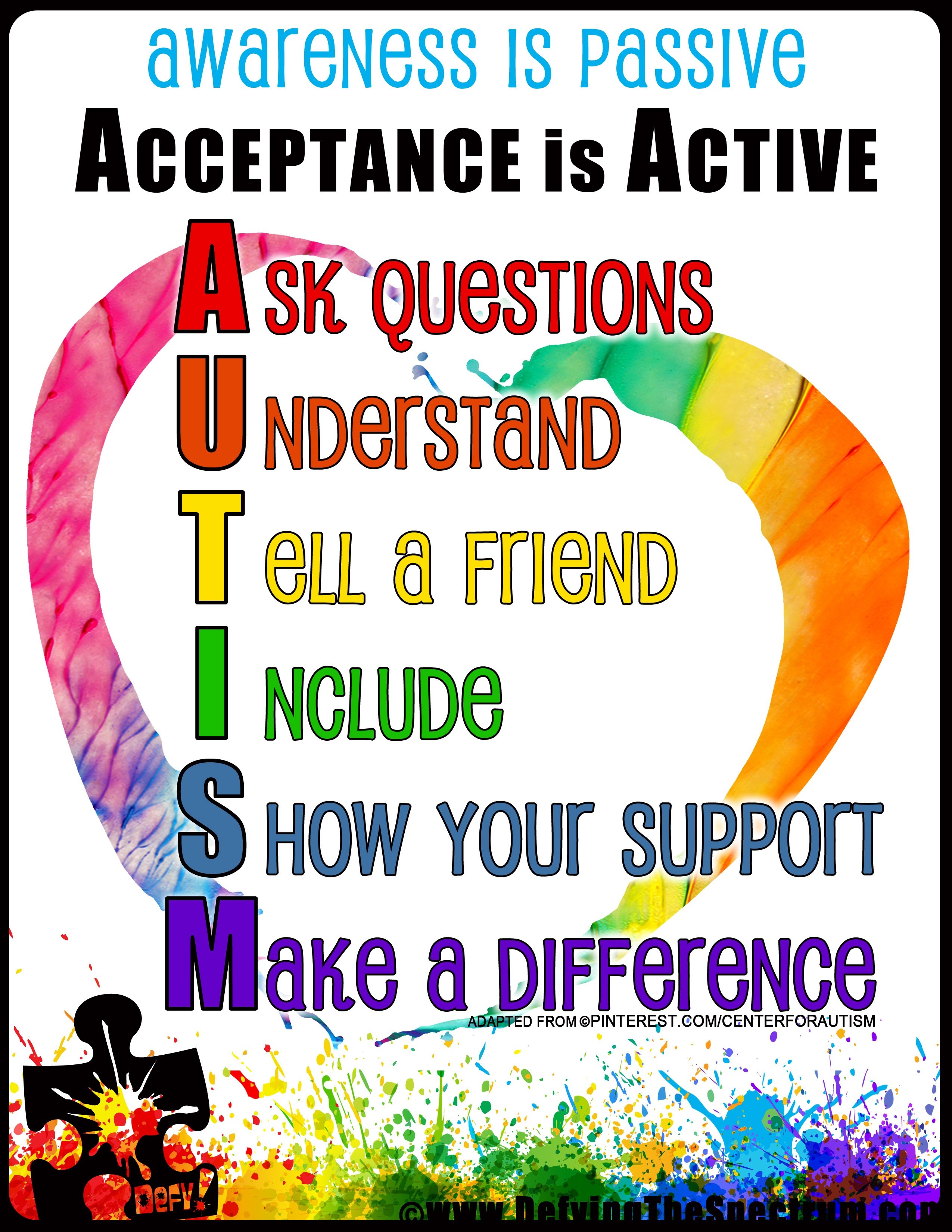 Free Autism Awareness Printables - Free Printable Autism Awareness Posters