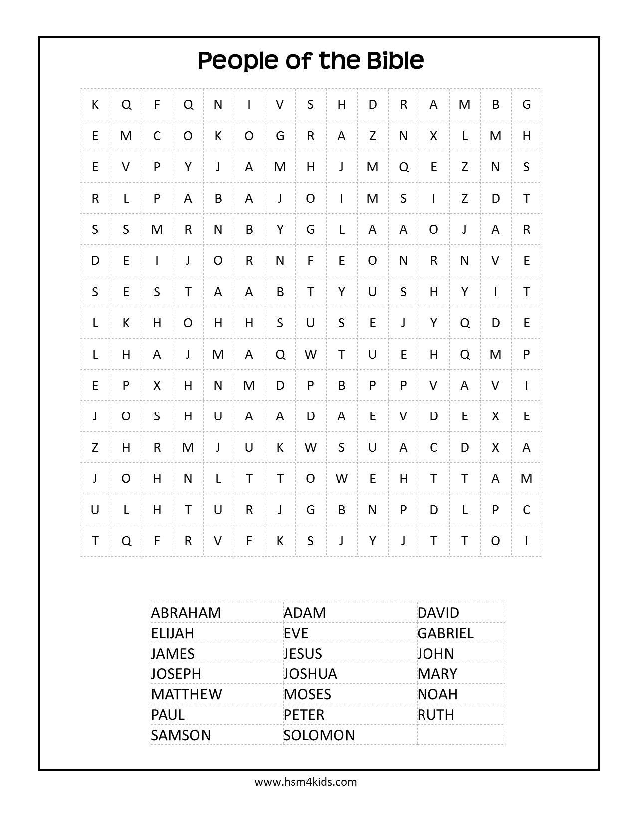 Christian Word Search Puzzles Free Printable | Free Printable