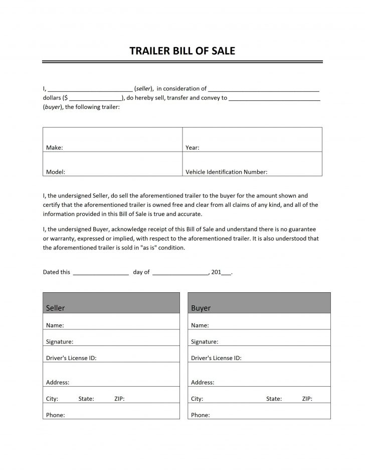 Free Printable Texas Bill Of Sale Form