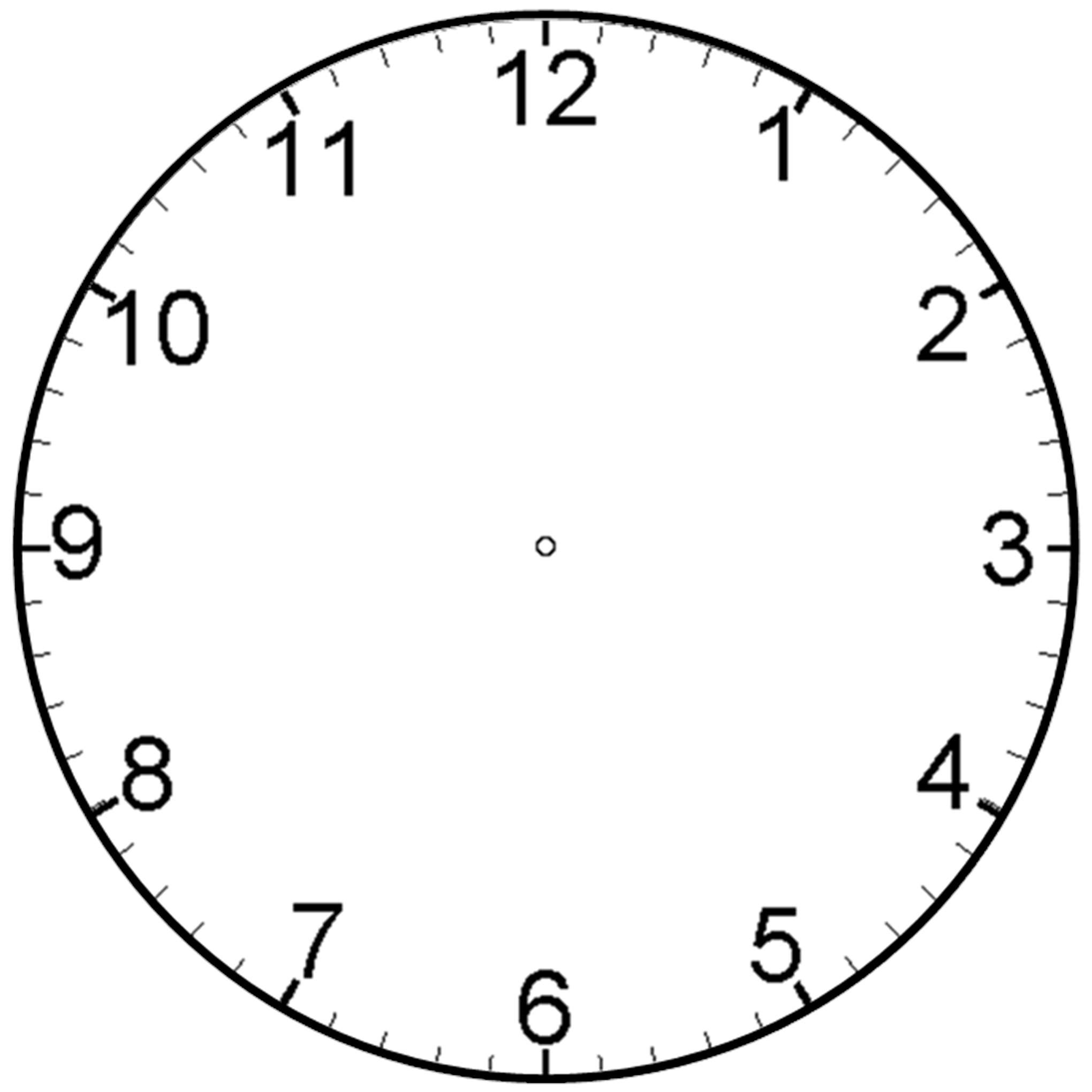 Free Blank Clock Face Printable, Download Free Clip Art, Free Clip - Free Printable Clock Faces
