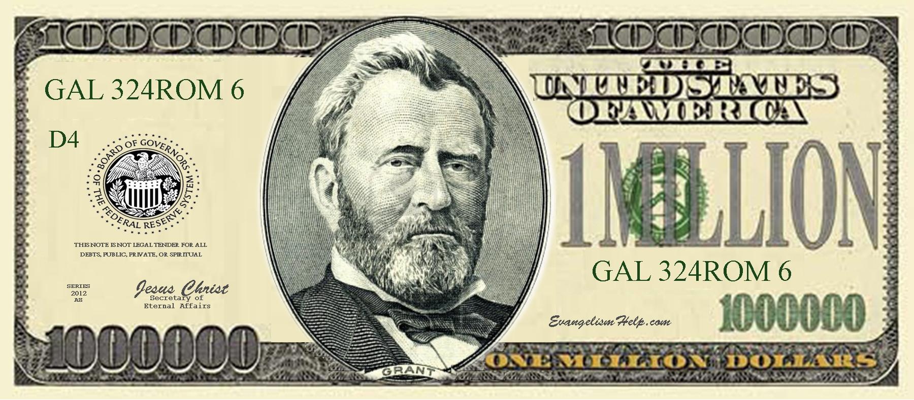 Free Blank Dollar Bill, Download Free Clip Art, Free Clip Art On - Free Printable Million Dollar Bill