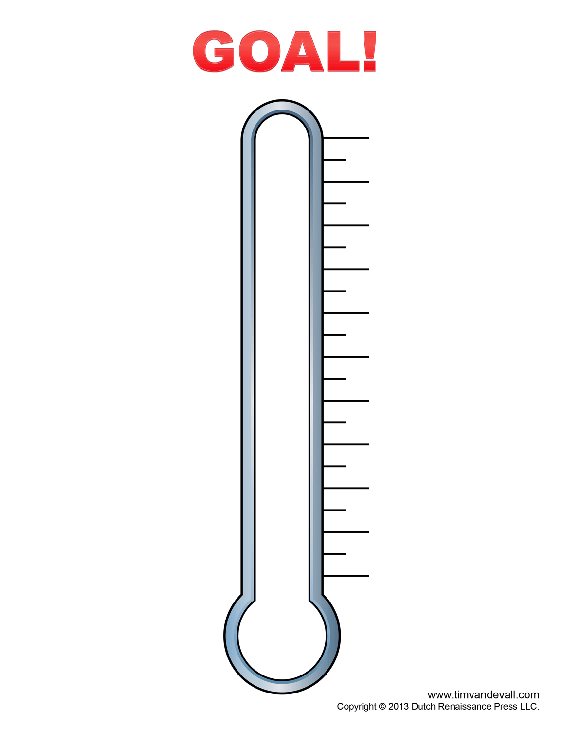 Free Blank Thermometer, Download Free Clip Art, Free Clip Art On - Free Printable Thermometer Goal Chart