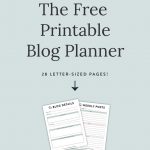 Free Blog Planner, Printable Pdf | Georgia Lou Studios   Free Printable Pictures