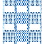 Free Blue And White Printable Tent Cards | Free Printables | Party   Free Printable Tent Cards Templates