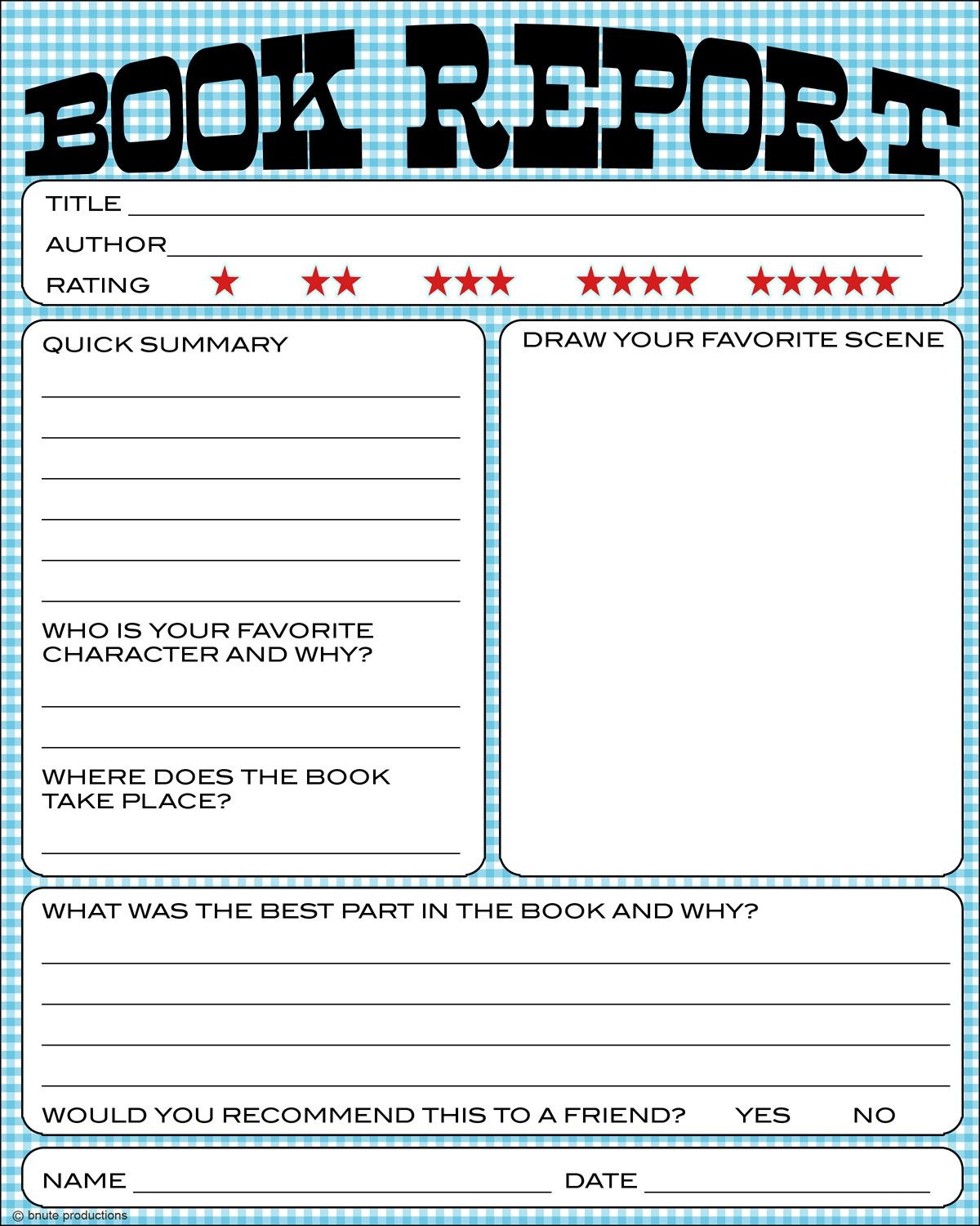 Free Book Report Printable - Great For Lower Primary Grades. It Also - Free Printable Book Report Forms For Elementary Students