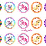 Free Bottle Cap Printables | My Little Pony Cupcake Ideas My Little   Free Printable My Little Pony Cupcake Toppers