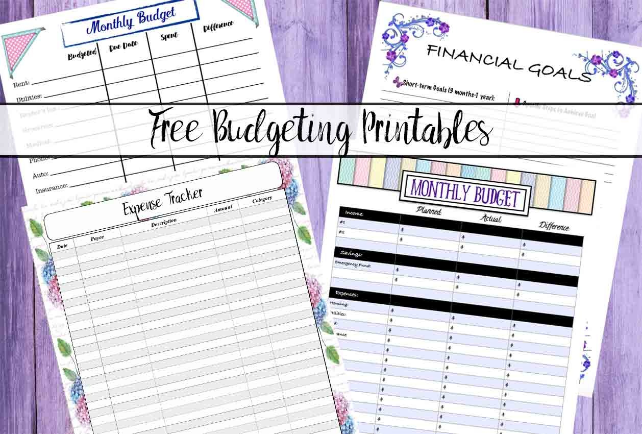 Free Budgeting Printables: Expense Tracker, Budget, &amp;amp; Goal-Setting - Free Printable Financial Binder