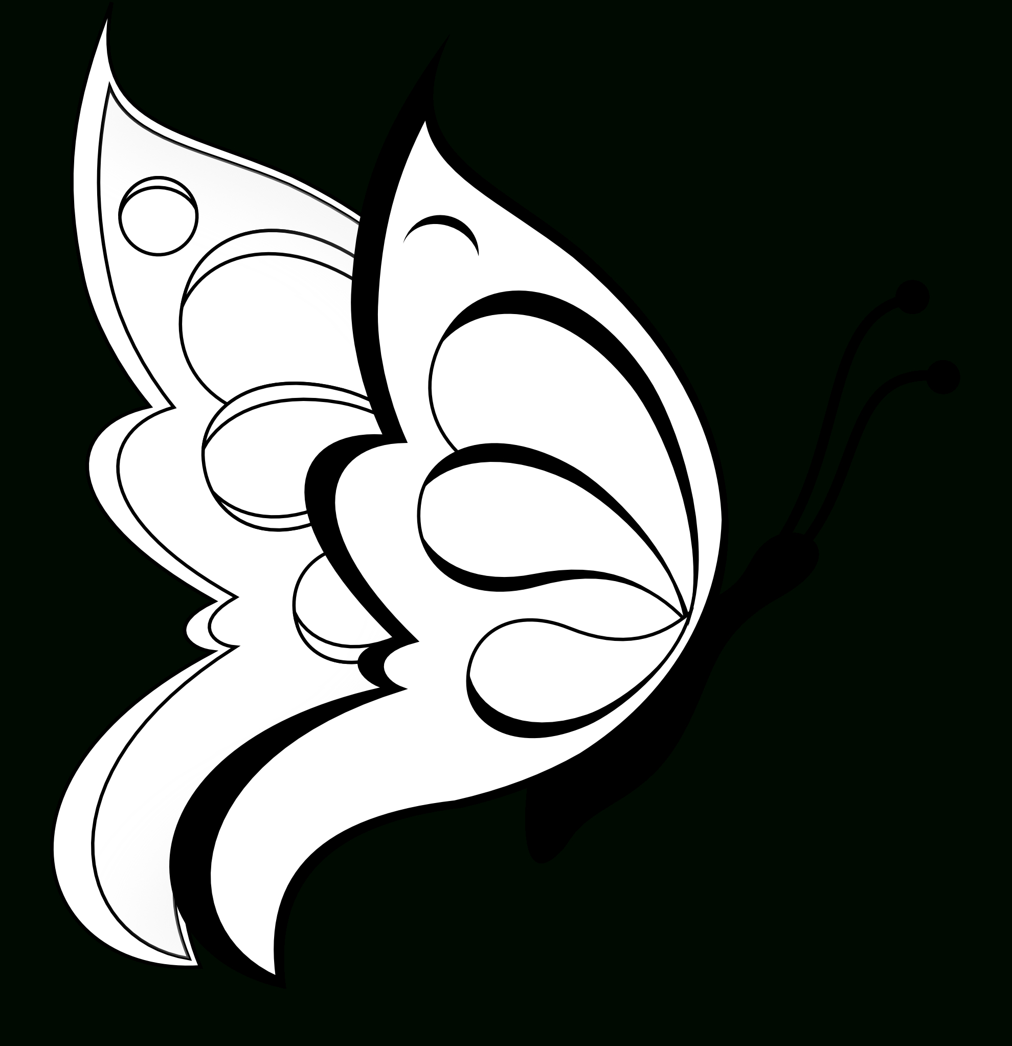 Free Butterfly Outline Clipart, Download Free Clip Art, Free Clip - Free Printable Butterfly Clipart