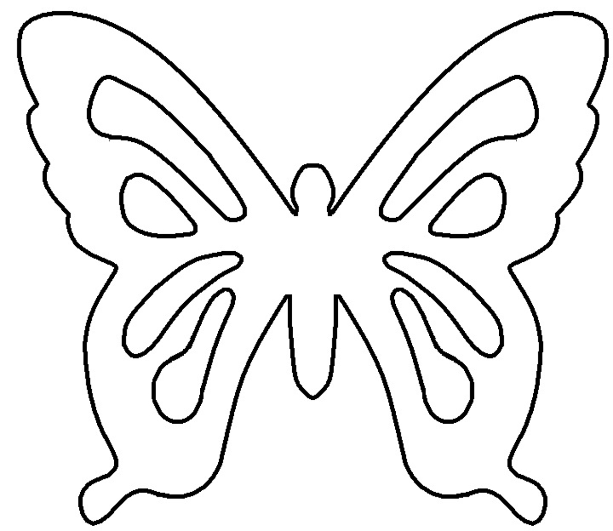 Free Butterfly Template, Download Free Clip Art, Free Clip Art On - Free Printable Butterfly Cutouts