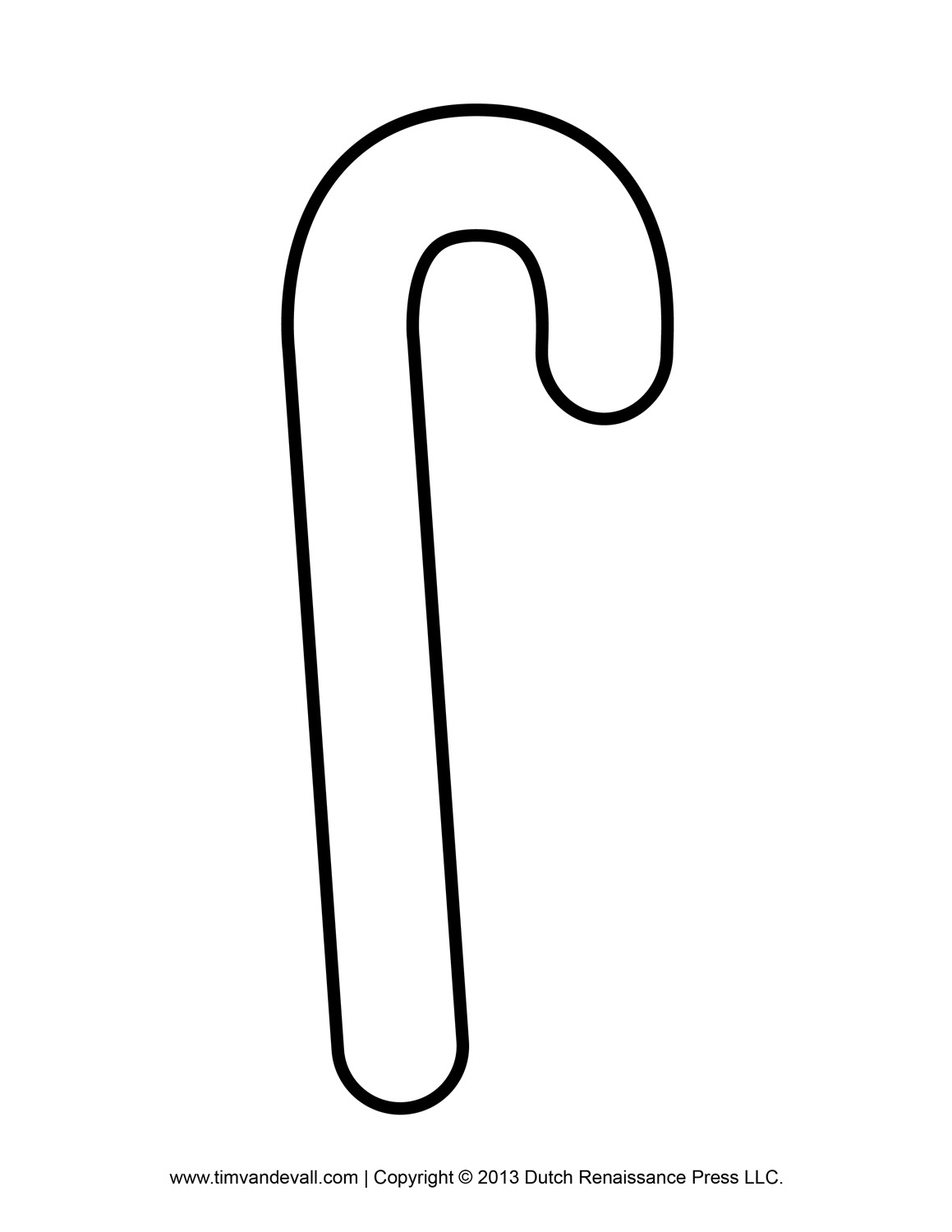 Free Candy Cane Template Printable Free Printable