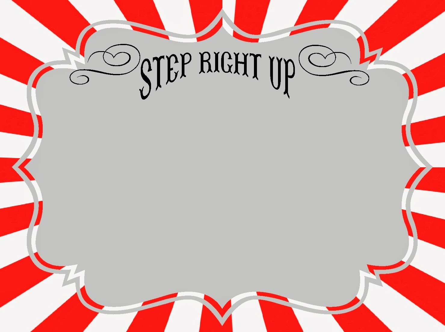 Template Free Free Printable Carnival Directional Signs