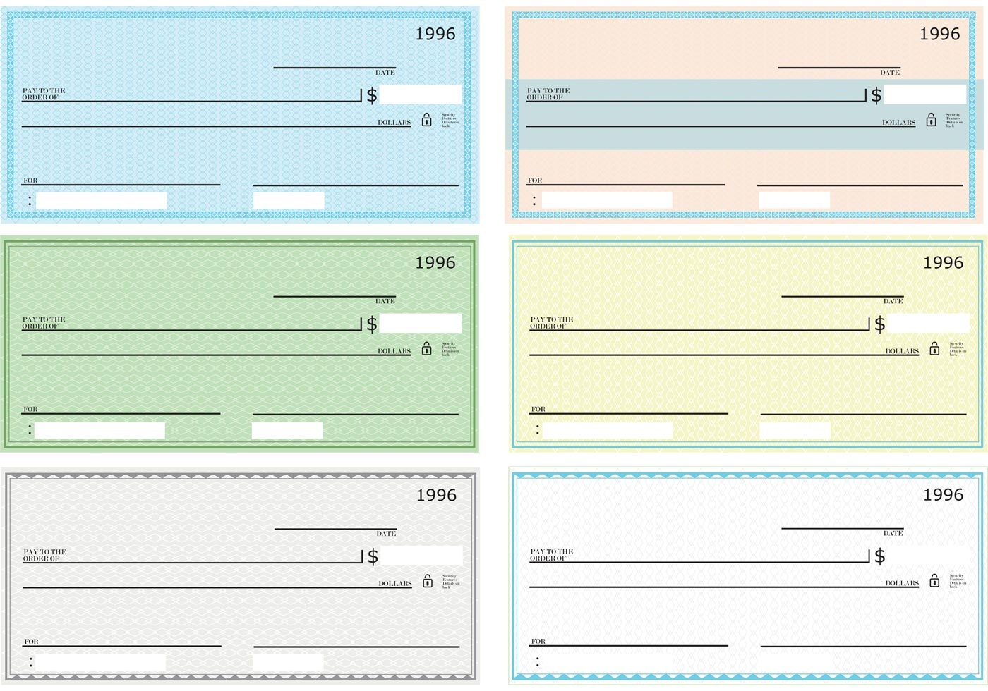 printed personal checks