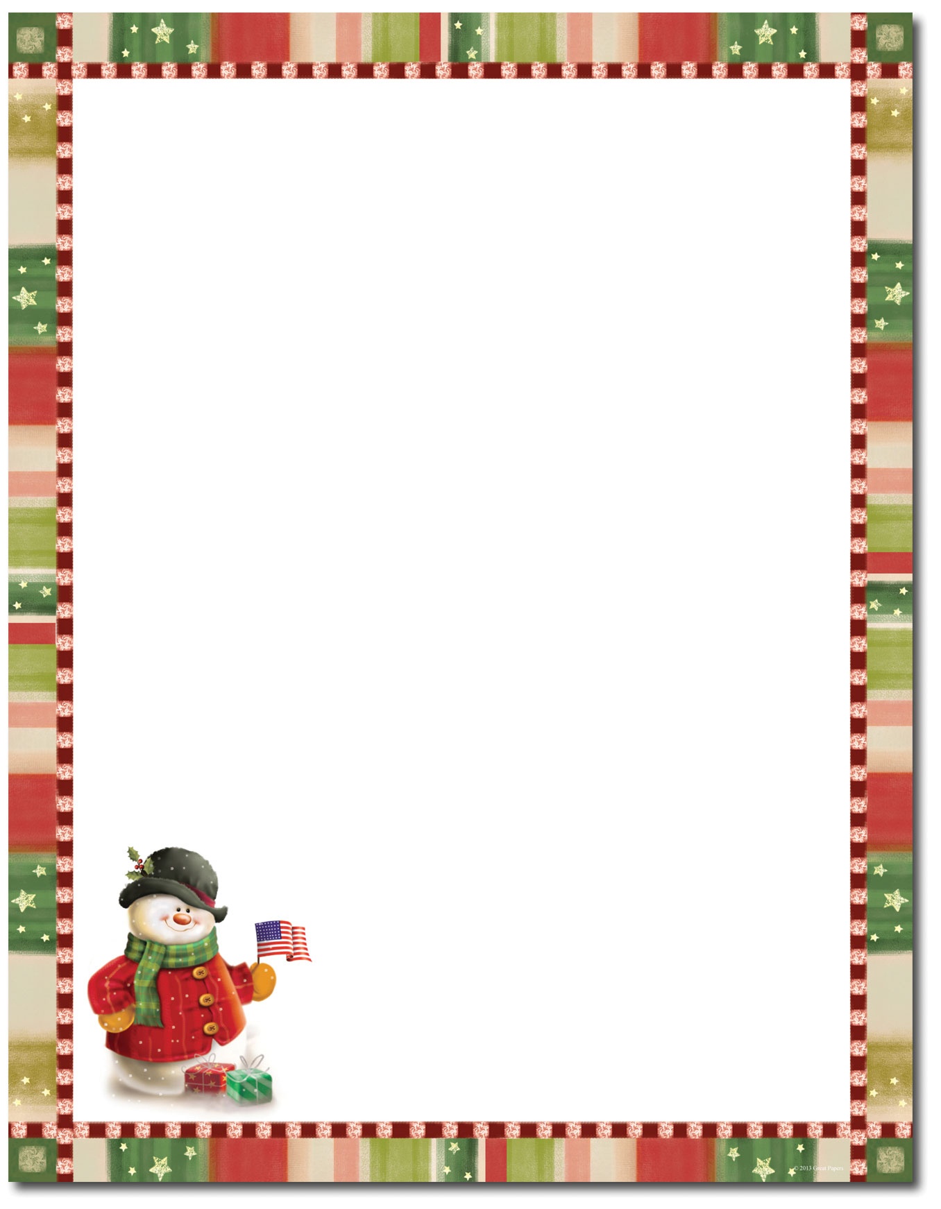 Free Christmas Stationery Templates For Word