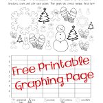 Free Christmas/winter Graphing Worksheet (Kindergarten, First Grade   Free Printable Worksheets For 1St Grade Language Arts