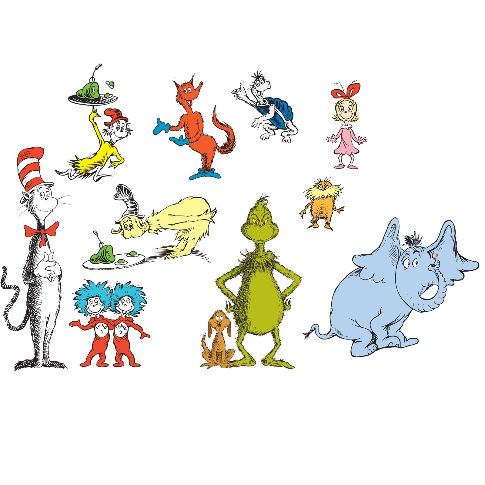 Free Clip Art Of Dr Seuss Characters – 101 Clip Art - Free Printable Dr Seuss Characters
