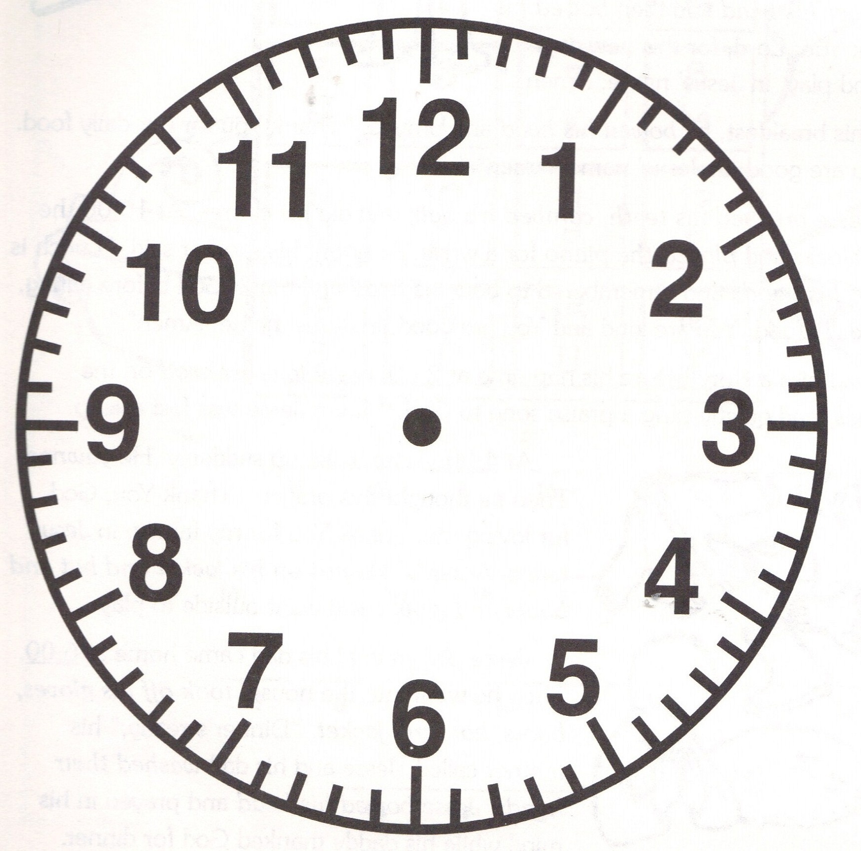 Free Printable Clock Faces For Crafts