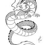 Free Coloring Page Coloring Adult Simple Chinese Dragon. Simple   Free Printable Chinese Dragon Coloring Pages