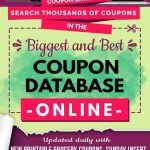 Free Coupon Database Online! Updated Daily With Printable Grocery   Free Printable Grocery Coupons