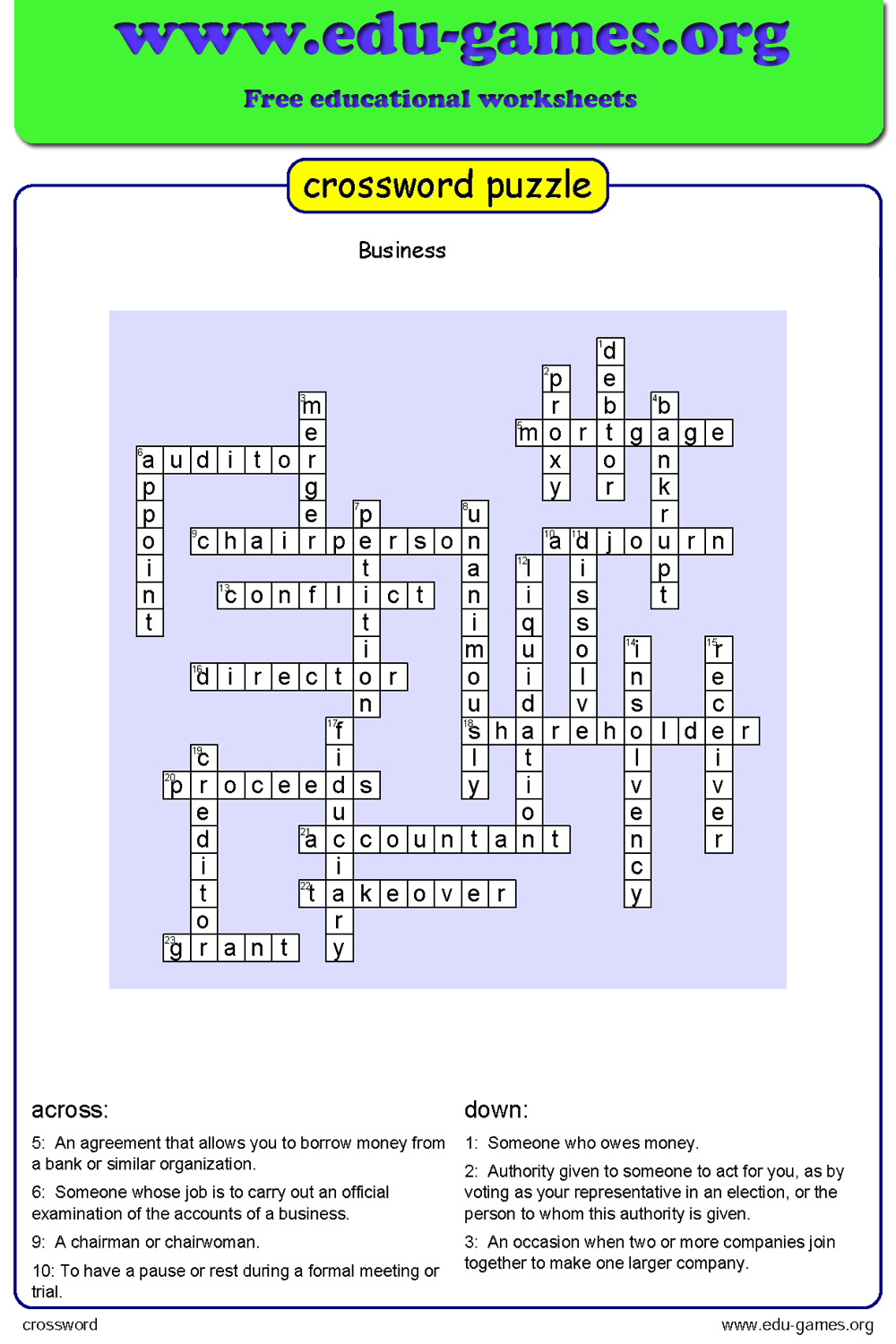 Free Crossword Maker For Kids - The Puzzle Maker Site - Crossword Maker Free And Printable