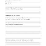 Free Current Events Report Worksheet For Classroom Teachers   9Th Grade Science Worksheets Free Printable