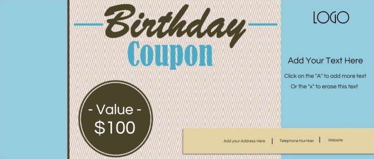 Free Printable Blank Birthday Coupons