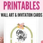 Free Diy Simple Wedding Invitation Cards And Decor | Printables   Free Printable Wedding Decorations