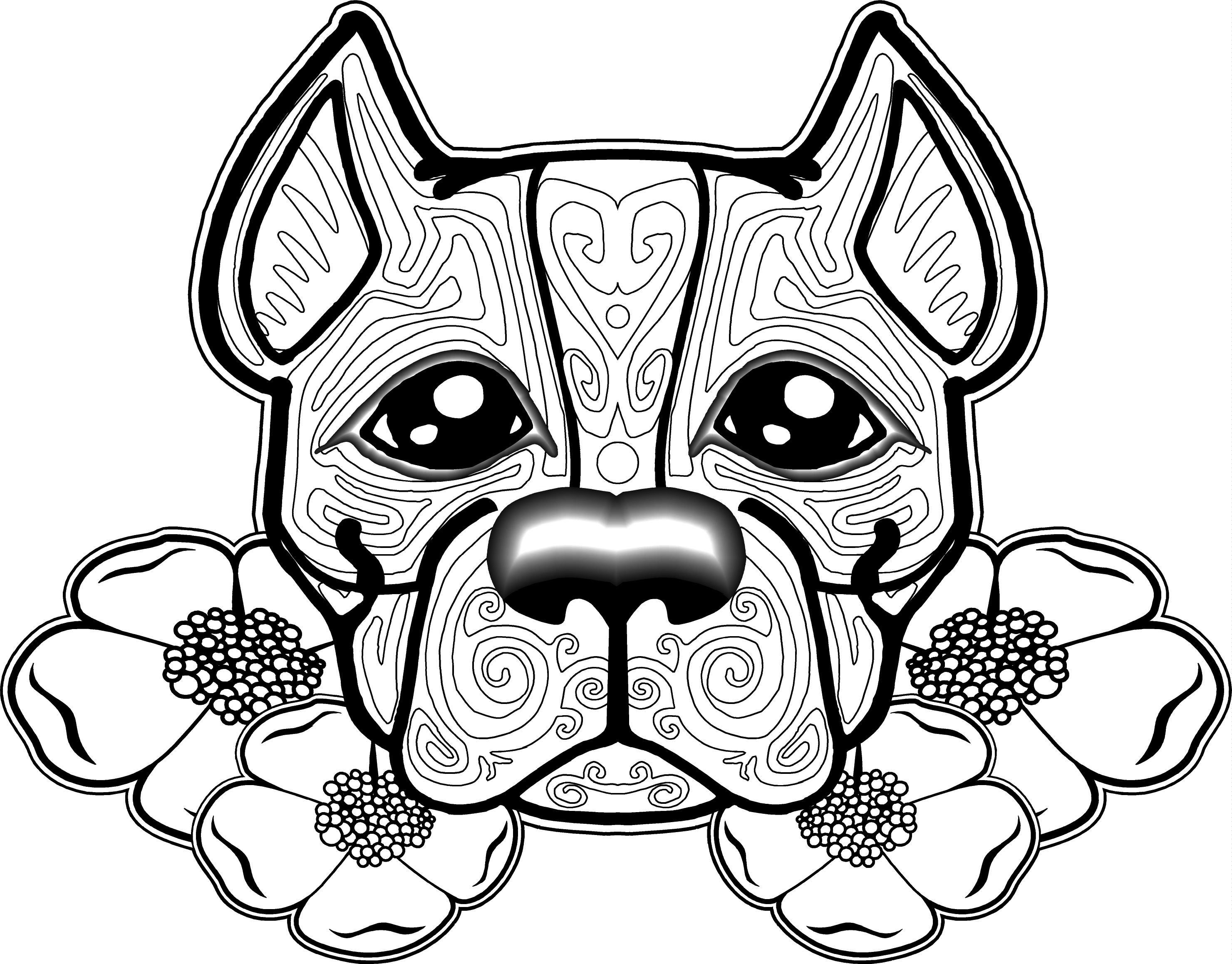 Free Dog Coloring Pages For Adults | Free Printable Coloring Pages - Free Printable Dog Coloring Pages