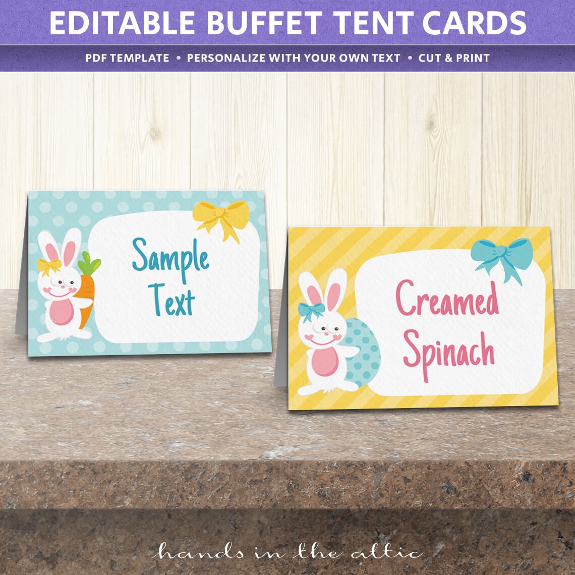 Free Easter Party Food Labels | Printable Download | Hands In The Attic - Free Printable Buffet Food Labels