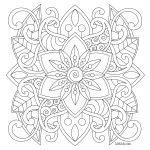 Free Easy Mandala For Beginners Adult Coloring Book Image From   Free Printable Mandala Patterns