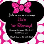 Free Editable Minnie Mouse Birthday Invitations | Minnie Mouse Sba   Free Printable Minnie Mouse Invitations