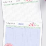 Free Editable Printable Wedding Guest List | Amistyle Digital Art In   Free Printable Wedding Party List