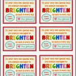 Free End Of Year Gift Tag Printables From Teacher To Student   Free Printable Gift Tags For Bubbles