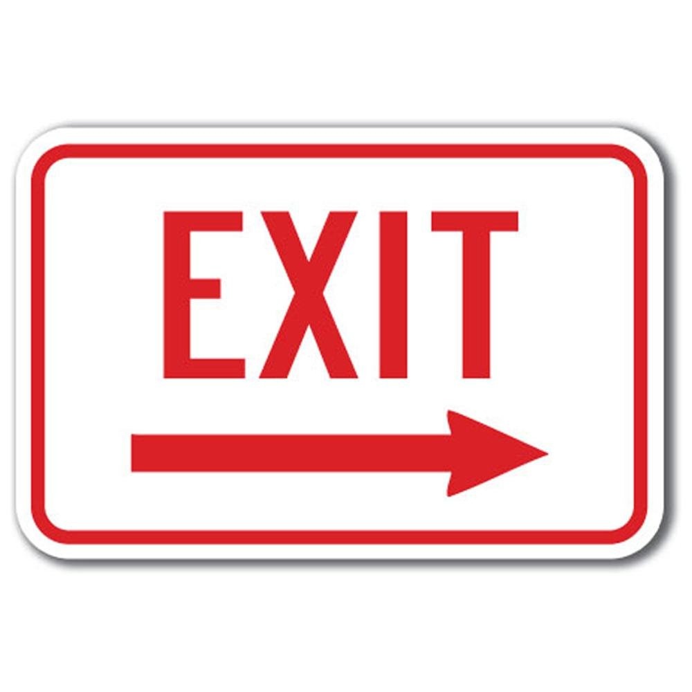 Free Printable Exit Signs With Arrow Free Printable