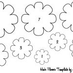 Free Fabric Flower Patterns | The Lovely Life Of Lindsay: Baby Hair   Free Printable Flower Template