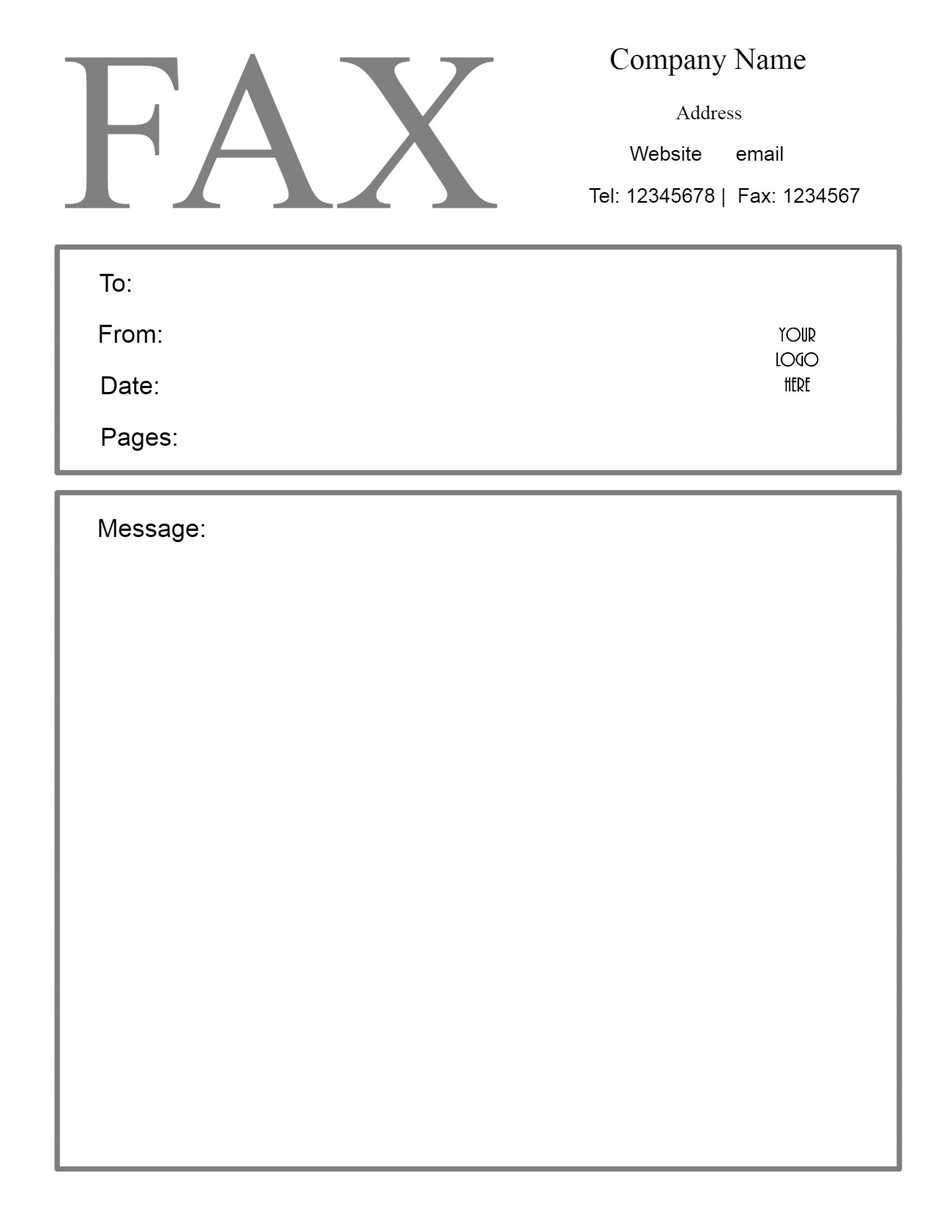 Free Fax Cover Sheet Template | Customize Online Then Print - Free Printable Fax Cover Page
