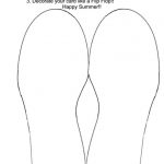 Free Flip Flop Wedding Invitation Templates | Amy's Shower | Card   Free Printable Flip Flop Pattern