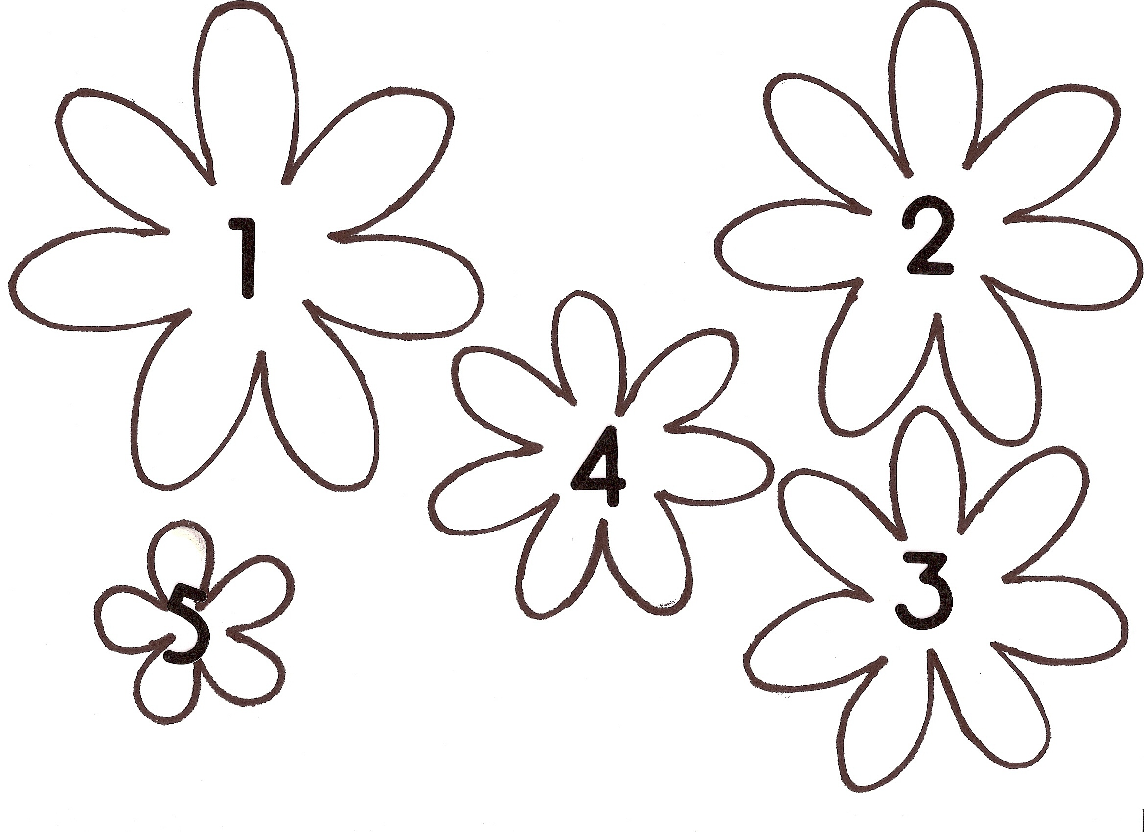 Free Flower Template, Download Free Clip Art, Free Clip Art On - Free Printable Flower Template