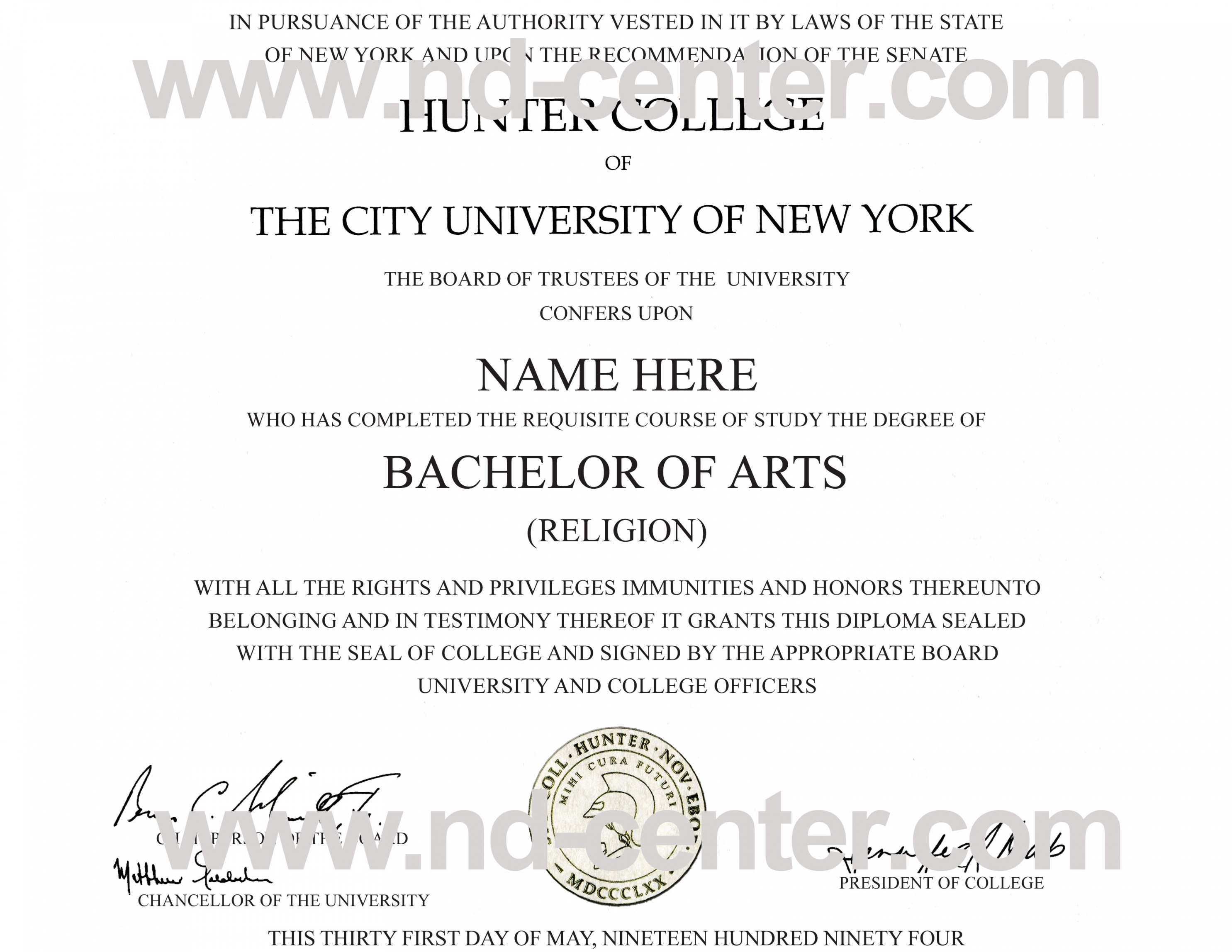 Free Printable College Degrees | Free Printable