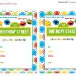 Free Free Printable Sesame Street 1St Birthday Invitations Templates   Free Printable Sesame Street Cupcake Toppers