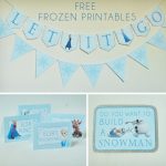 Free Frozen Party Printables Set Includes: Let It Go Banner, Happy   Frozen Birthday Banner Printable Free
