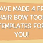 Free Hair Bow Tool Templates   Youtube   Cheer Bow Template Printable Free