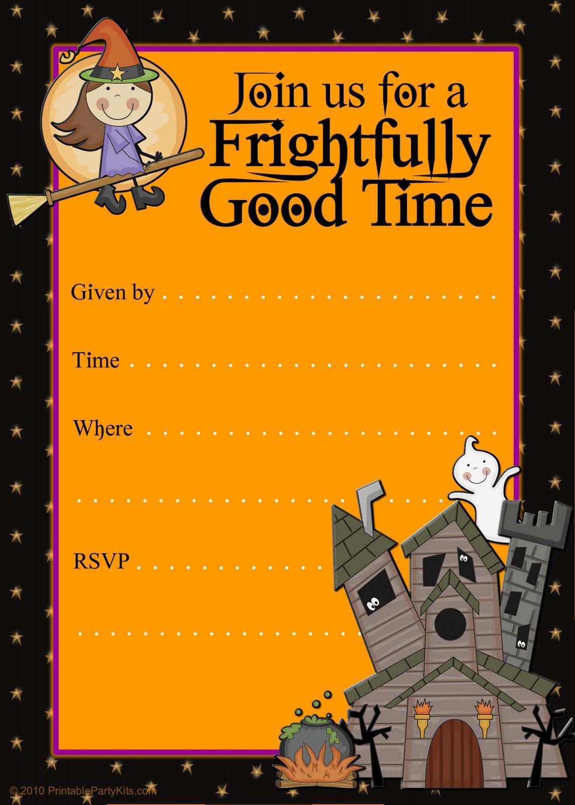Free Halloween Flyer Invitations Printable | Food | Halloween - Free Printable Birthday Party Flyers