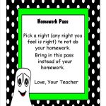 Free Halloween Treat Toppers And Homework Pass   Teaching Heart Blog   Free Printable Halloween Homework Pass