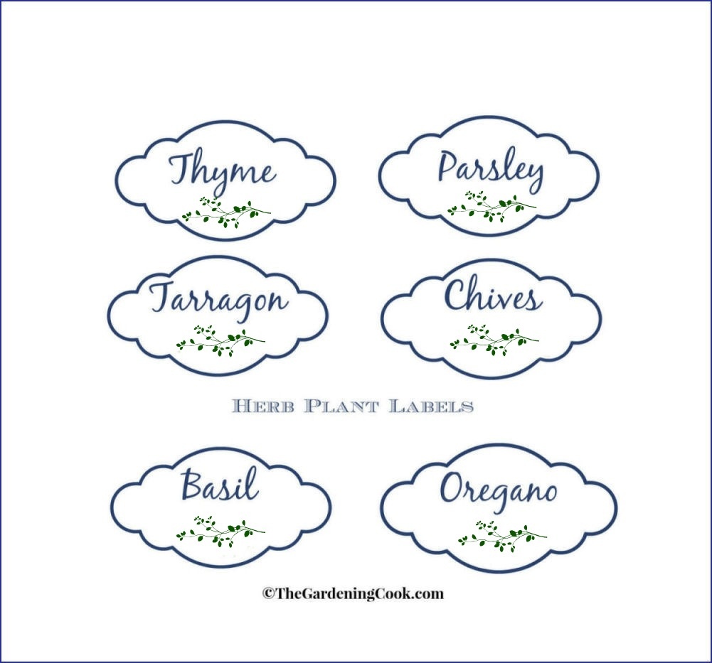 Free Herb Plant Labels For Mason Jars And Pots - Free Printable Plant Labels